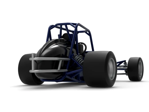 Pavement Silver Crown Car Base Version 2 Scale 1 to 25 3D Print Model