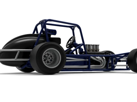 Pavement Silver Crown Car Base Version 2 Scale 1 to 25 3D Print Model