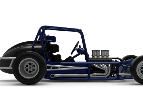 Pavement Silver Crown Car Base Version 2 Scale 1 to 25 3D Print Model