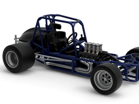 Pavement Silver Crown Car Base Version 2 Scale 1 to 25 3D Print Model