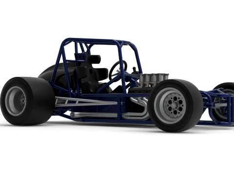 Pavement Silver Crown Car Base Version 2 Scale 1 to 25 3D Print Model