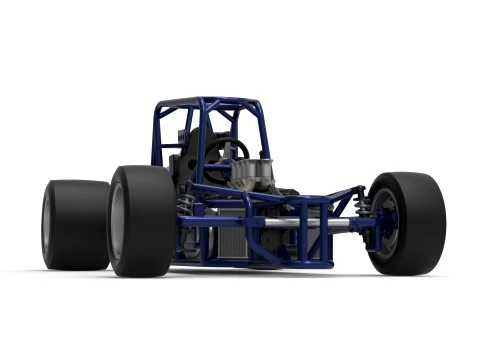 Pavement Silver Crown Car Base Version 2 Scale 1 to 25 3D Print Model