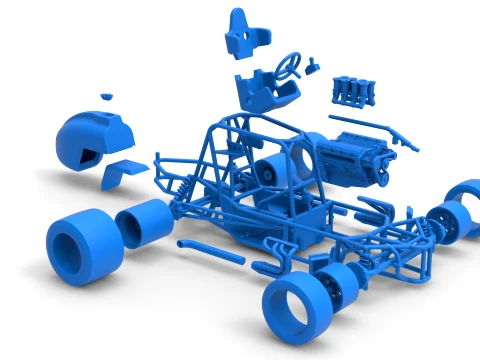 Pavement Silver Crown Car Base Version 2 Scale 1 to 25 3D Print Model