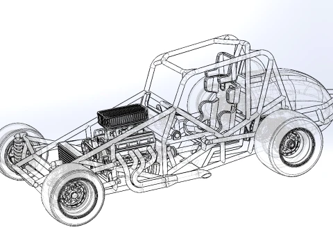 Pavement Silver Crown Car Base Version 3 Scale 1 to 25 3D Print Model