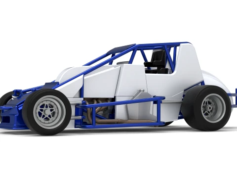 Pavement Silver Crown Car Version 1 Scale 1 to 25 3D Print Model