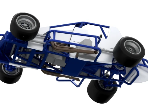 Pavement Silver Crown Car Version 1 Scale 1 to 25 3D Print Model