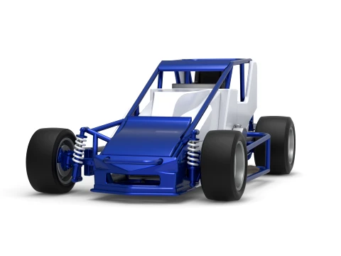Pavement Silver Crown Car Version 1 Scale 1 to 25 3D Print Model