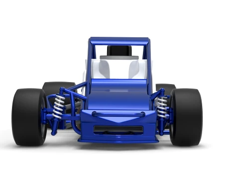 Pavement Silver Crown Car Version 1 Scale 1 to 25 3D Print Model