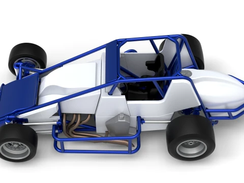 Pavement Silver Crown Car Version 1 Scale 1 to 25 3D Print Model