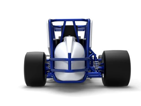 Pavement Silver Crown Car Version 1 Scale 1 to 25 3D Print Model