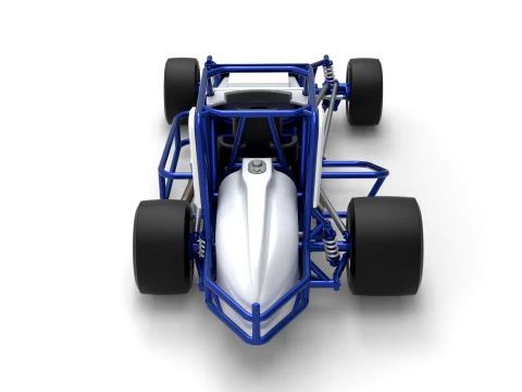 Pavement Silver Crown Car Version 1 Scale 1 to 25 3D Print Model