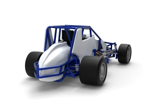 Pavement Silver Crown Car Version 1 Scale 1 to 25 3D Print Model