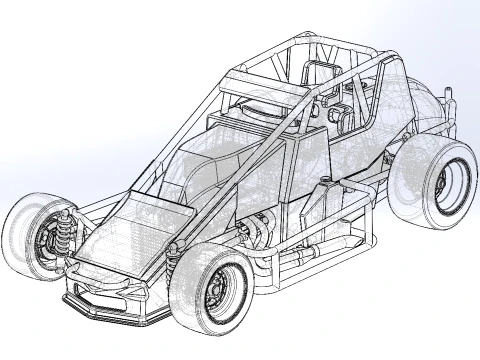 Pavement Silver Crown Car Version 1 Scale 1 to 25 3D Print Model