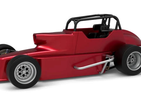 Pavement Silver Crown Car Version 2 Scale 1 to 25 3D 打印模型
