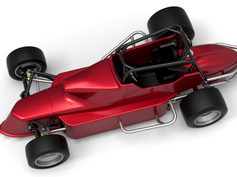 Pavement Silver Crown Car Version 2 Scale 1 to 25 3D Print Model