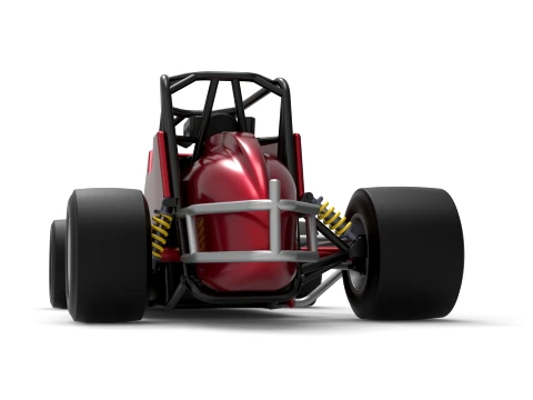 Pavement Silver Crown Car Version 2 Scale 1 to 25 3D Print Model