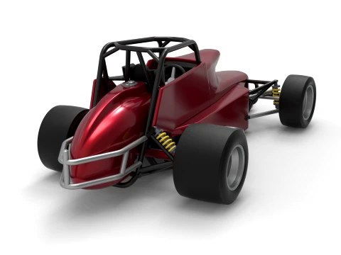 Pavement Silver Crown Car Version 2 Scale 1 to 25 3D Print Model