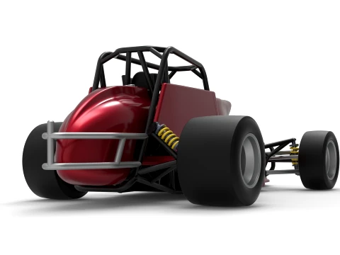 Pavement Silver Crown Car Version 2 Scale 1 to 25 3D Print Model