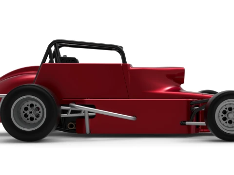 Pavement Silver Crown Car Version 2 Scale 1 to 25 3D Print Model