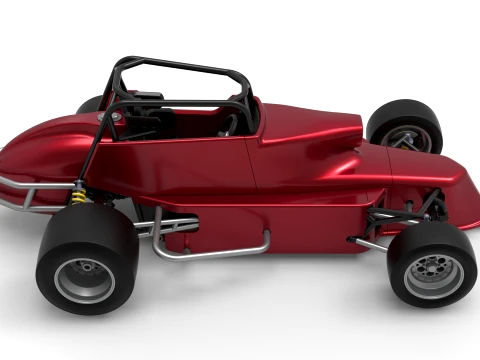 Pavement Silver Crown Car Version 2 Scale 1 to 25 3D Print Model