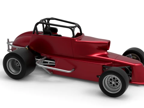 Pavement Silver Crown Car Version 2 Scale 1 to 25 3D Print Model