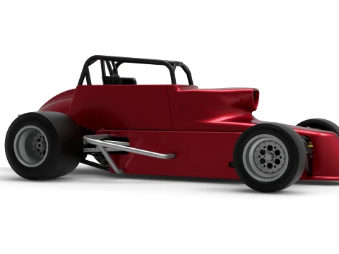 Pavement Silver Crown Car Version 2 Scale 1 to 25 3D Print Model