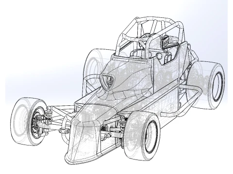 Pavement Silver Crown Car Version 2 Scale 1 to 25 3D Print Model