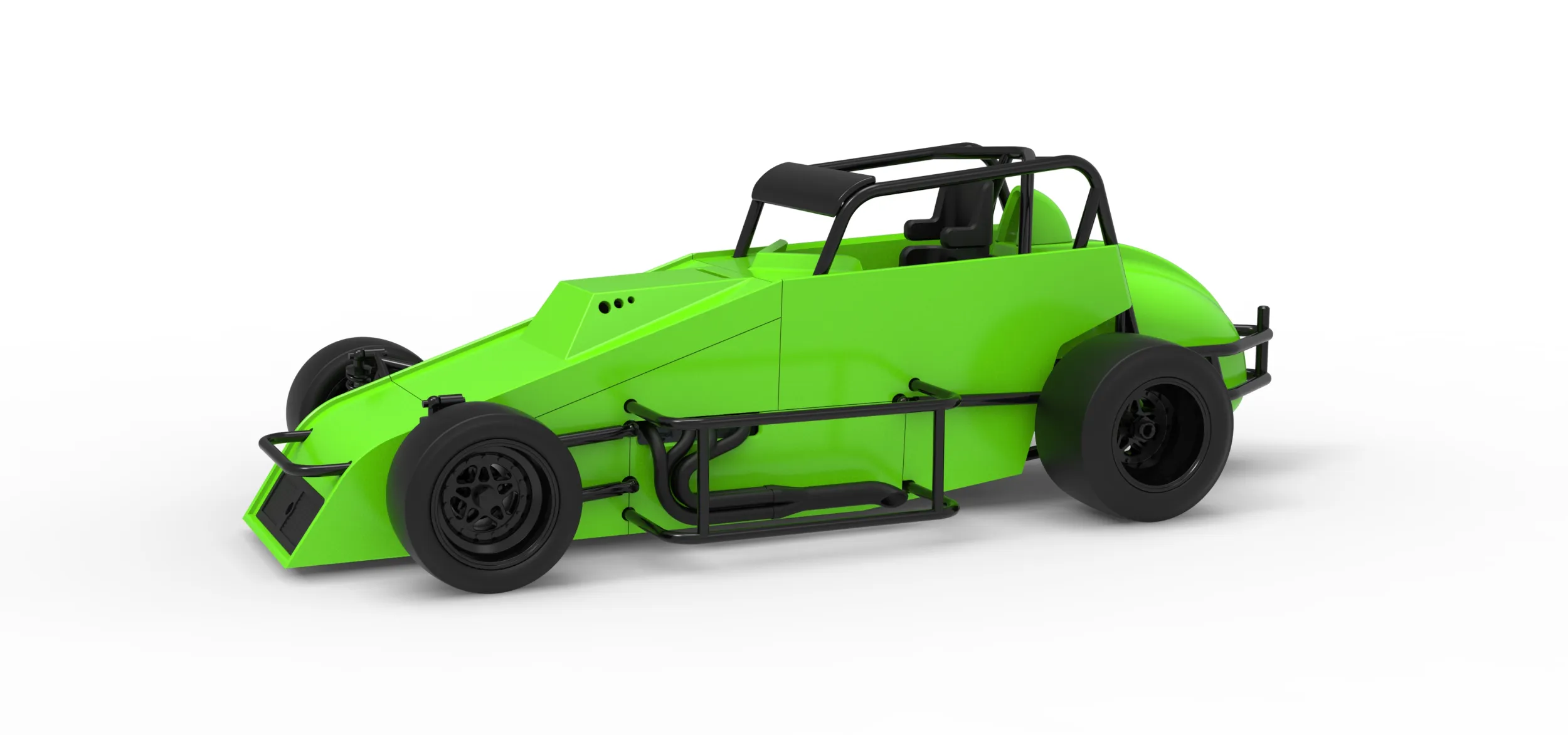 Pavement Silver Crown Car Version 3 Scale 1 to 25 3D Print Model .c4d .max .obj .3ds .fbx .stl .blend 