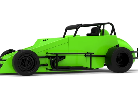 Pavement Silver Crown Car Version 3 Scale 1 to 25 3D Print Model