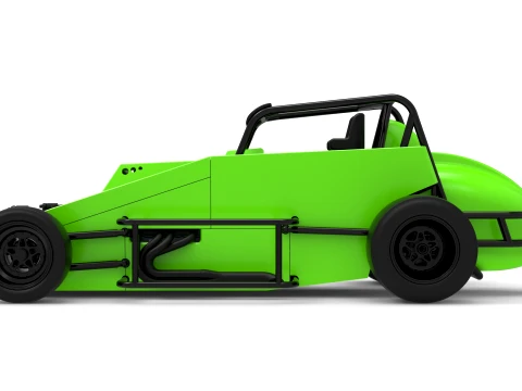 Pavement Silver Crown Car Version 3 Scale 1 to 25 3D Print Model