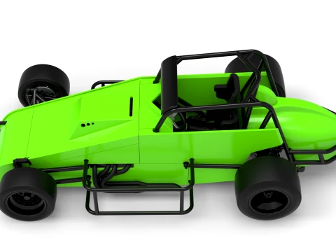 Pavement Silver Crown Car Version 3 Scale 1 to 25 3D Print Model