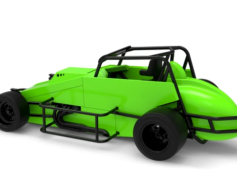 Pavement Silver Crown Car Version 3 Scale 1 to 25 3D Print Model