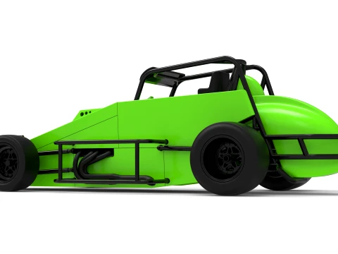 Pavement Silver Crown Car Version 3 Scale 1 to 25 3D Print Model
