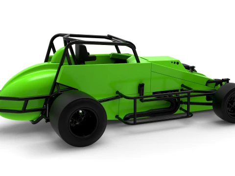 Pavement Silver Crown Car Version 3 Scale 1 to 25 3D Print Model