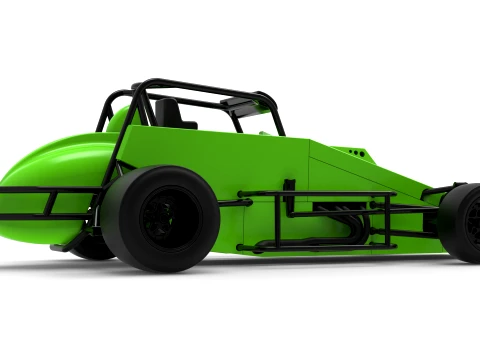 Pavement Silver Crown Car Version 3 Scale 1 to 25 3D Print Model