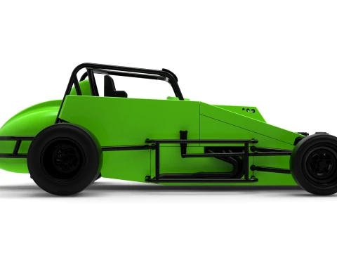 Pavement Silver Crown Car Version 3 Scale 1 to 25 3D Print Model