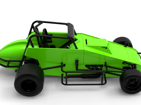 Pavement Silver Crown Car Version 3 Scale 1 to 25 3D Print Model
