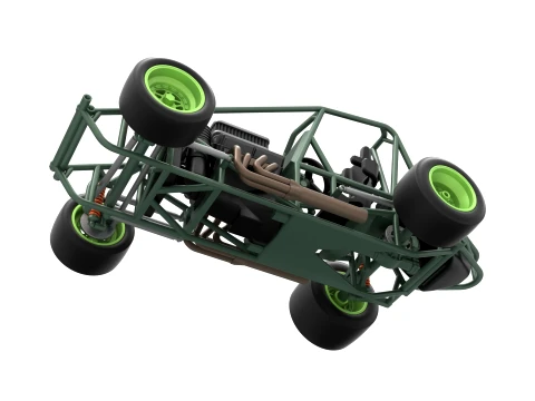 Pavement Sprint car Base Scale 1 to 25 3D Print Model