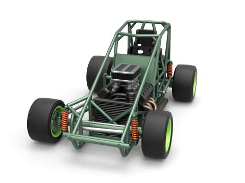 Pavement Sprint car Base Scale 1 to 25 3D Print Model