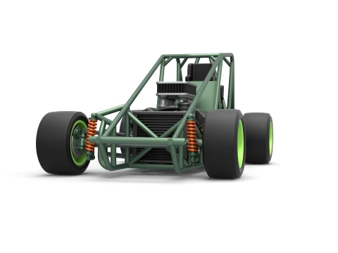Pavement Sprint car Base Scale 1 to 25 3D Print Model