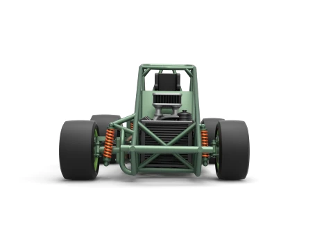 Pavement Sprint car Base Scale 1 to 25 3D Print Model