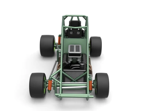 Pavement Sprint car Base Scale 1 to 25 3D Print Model