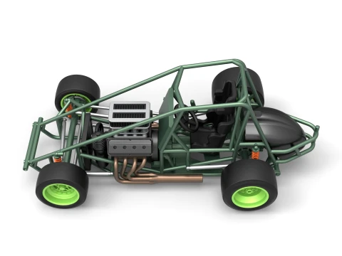 Pavement Sprint car Base Scale 1 to 25 3D Print Model