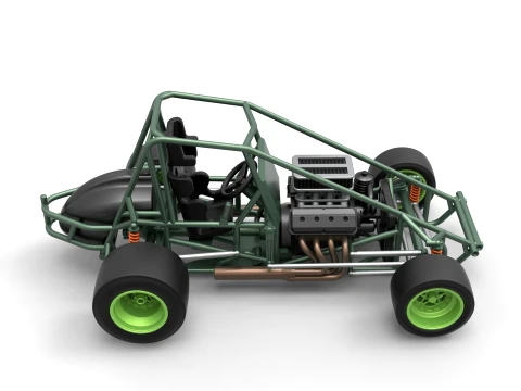 Pavement Sprint car Base Scale 1 to 25 3D Print Model