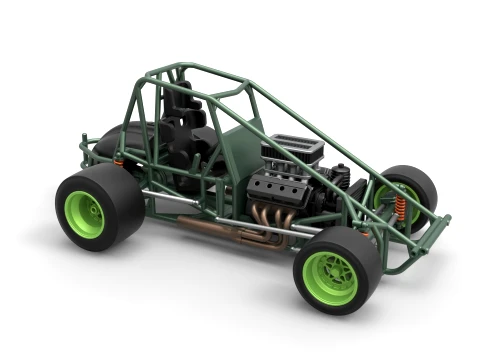 Pavement Sprint car Base Scale 1 to 25 3D Print Model