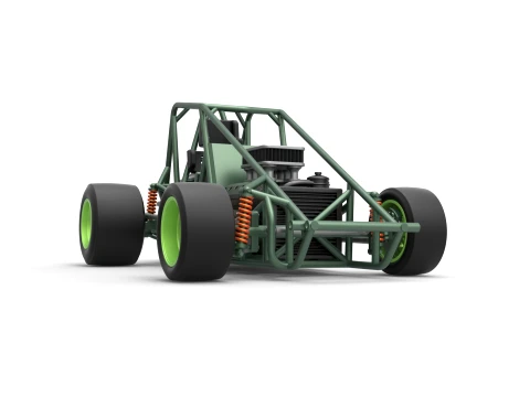 Pavement Sprint car Base Scale 1 to 25 3D Print Model