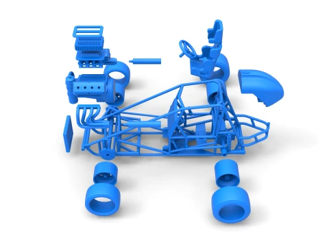 Pavement Sprint car Base Scale 1 to 25 3D Print Model