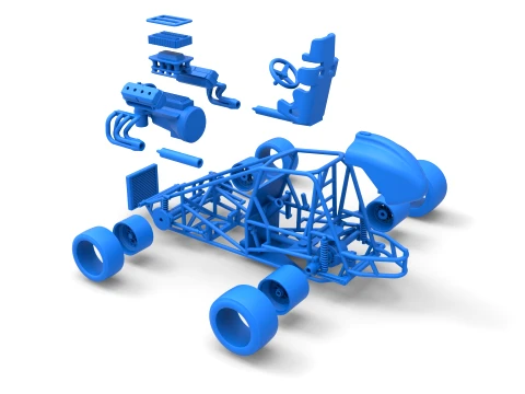 Pavement Sprint car Base Scale 1 to 25 3D Print Model