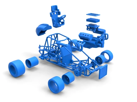 Pavement Sprint car Base Scale 1 to 25 3D Print Model