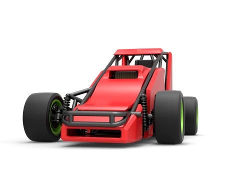 Pavement Sprint car Version 1 Scale 1 to 25 3D Print Model